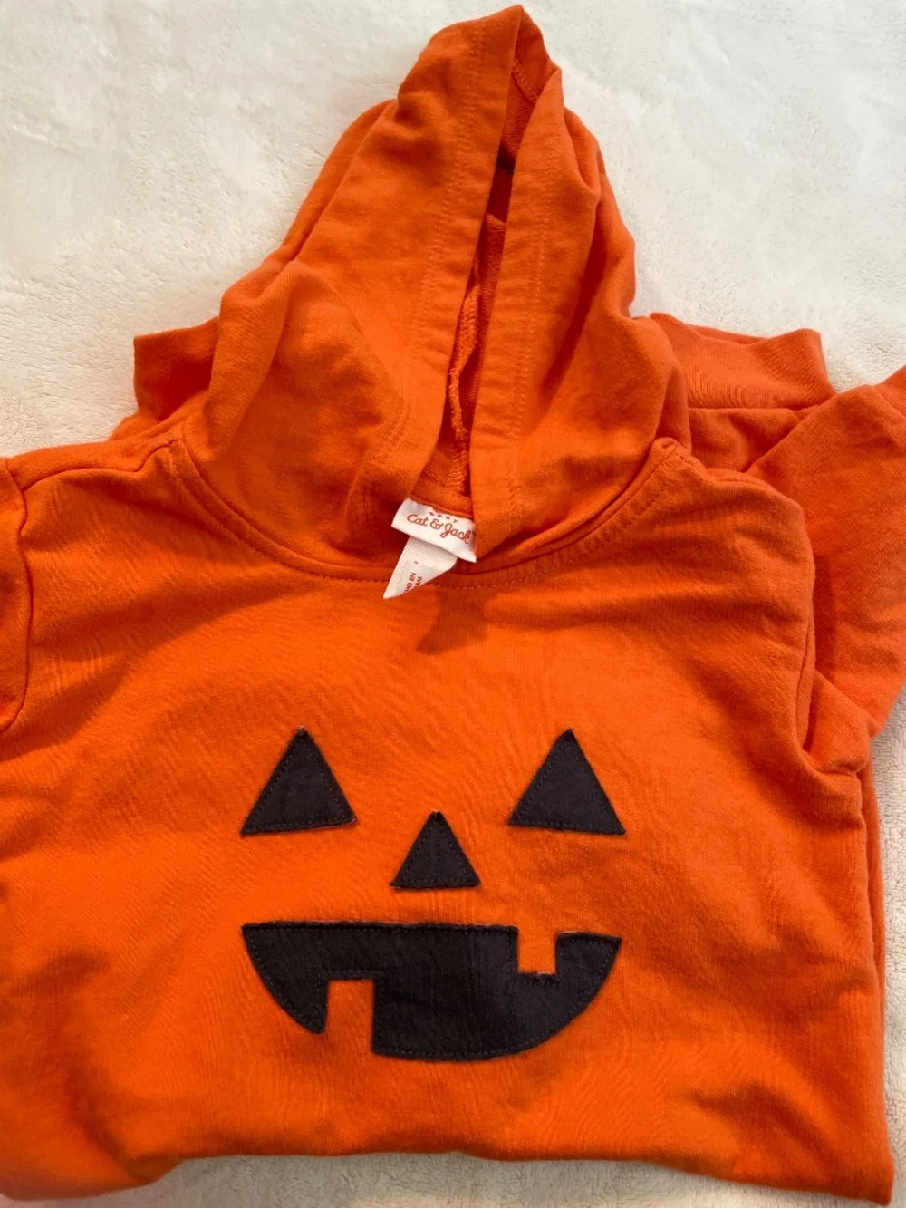 Cat and jack pumpkin one piece